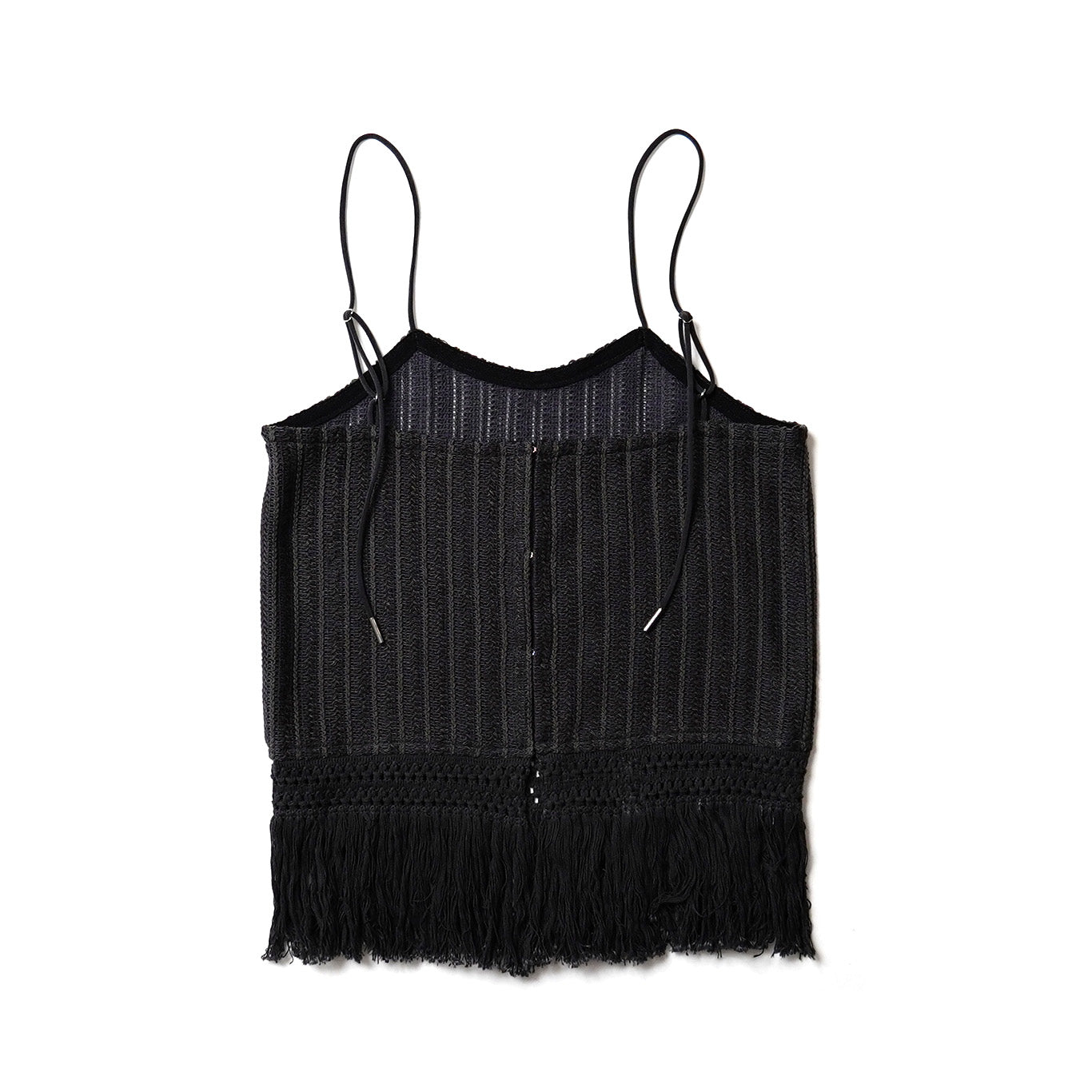 Fringed Raschel Lace Bustier