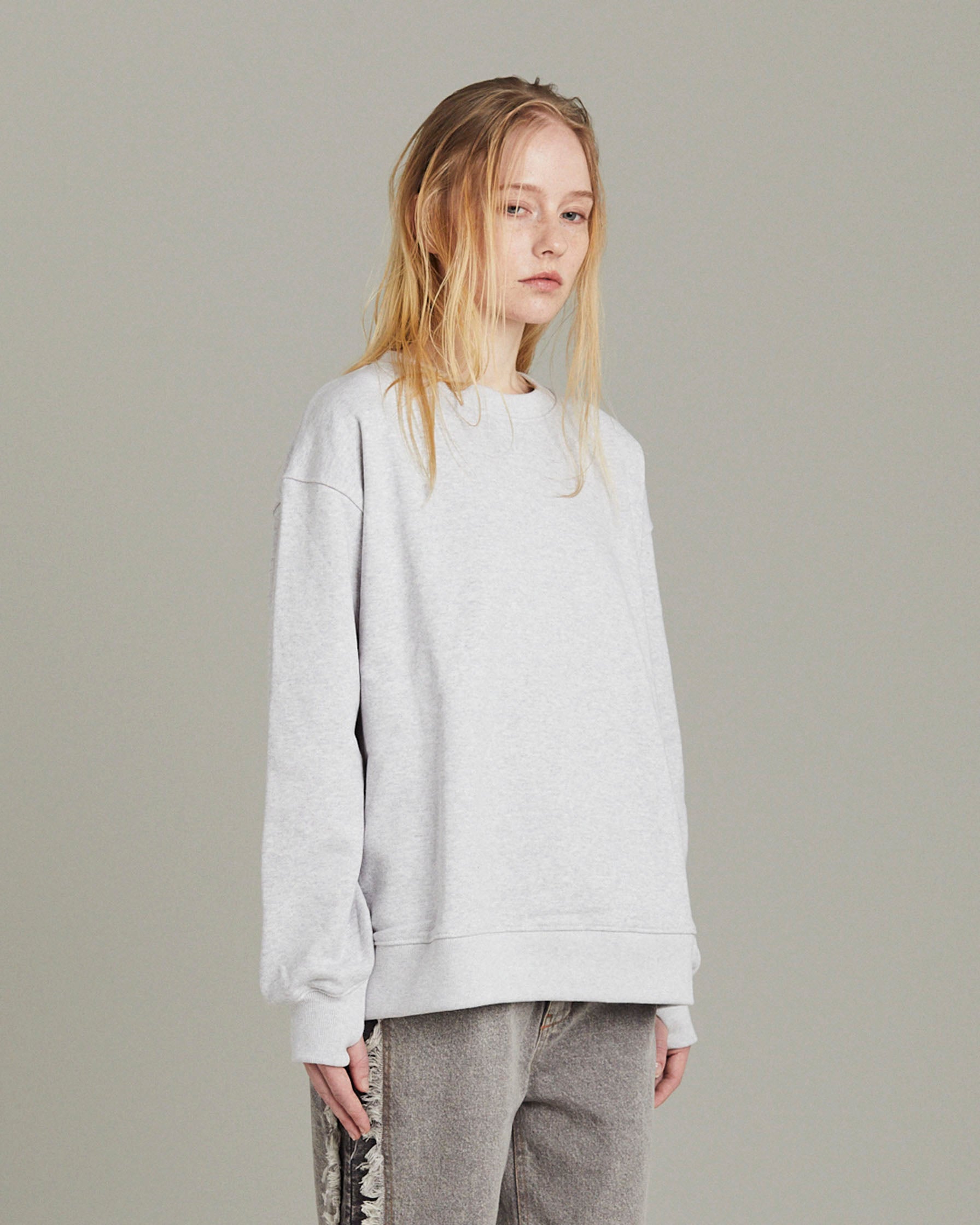 s*k様 新品 SUNSEA S PATCH SWEATSHIRT ホワイト サ SOOTHEA Original Sweatshirt