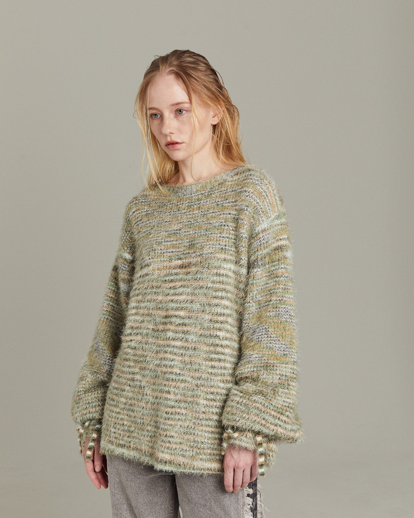 colorful knit _YELLOW