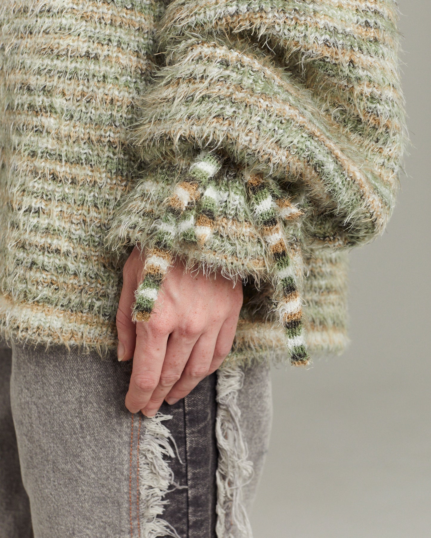 colorful knit _YELLOW