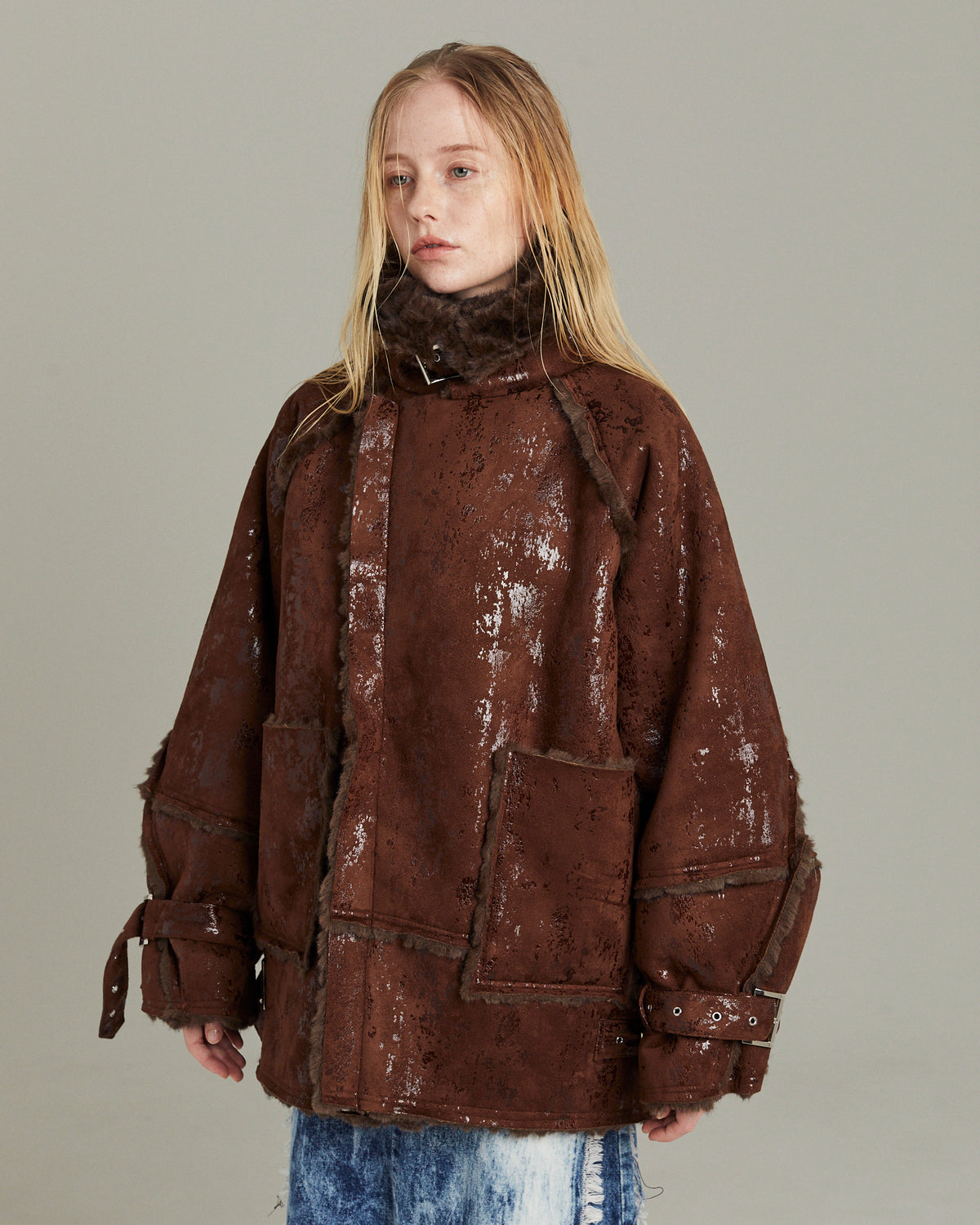 suede fur coat – SOOTHEA