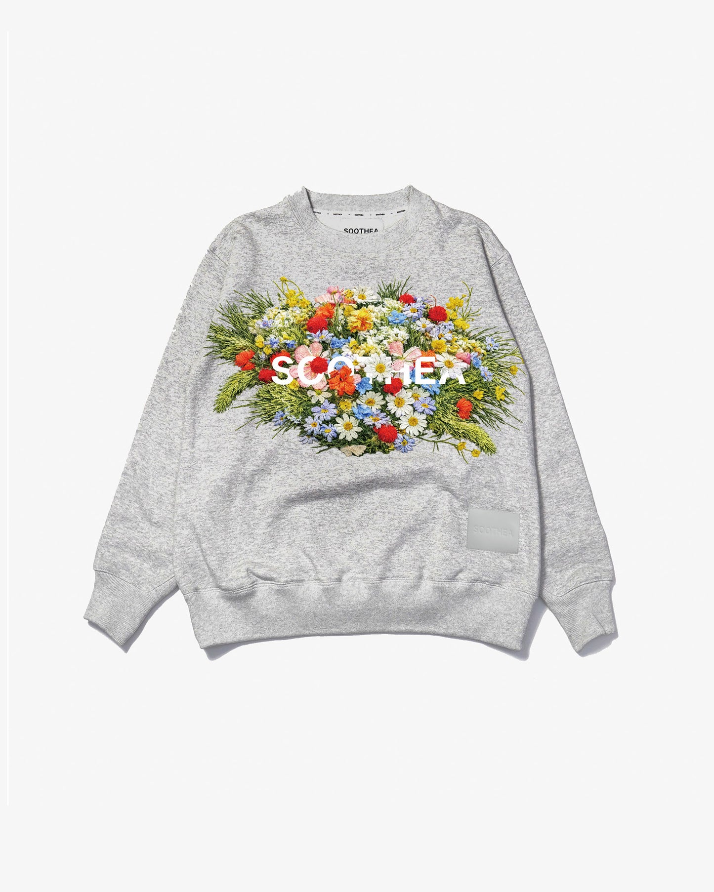 【予約販売】FLOWER EMBROIDERY CREW　