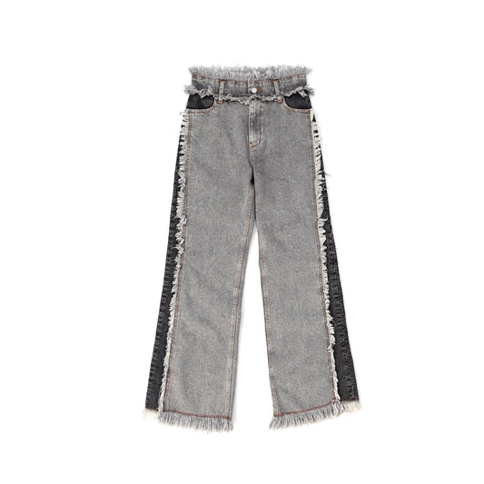 Fringe Contrast Denim