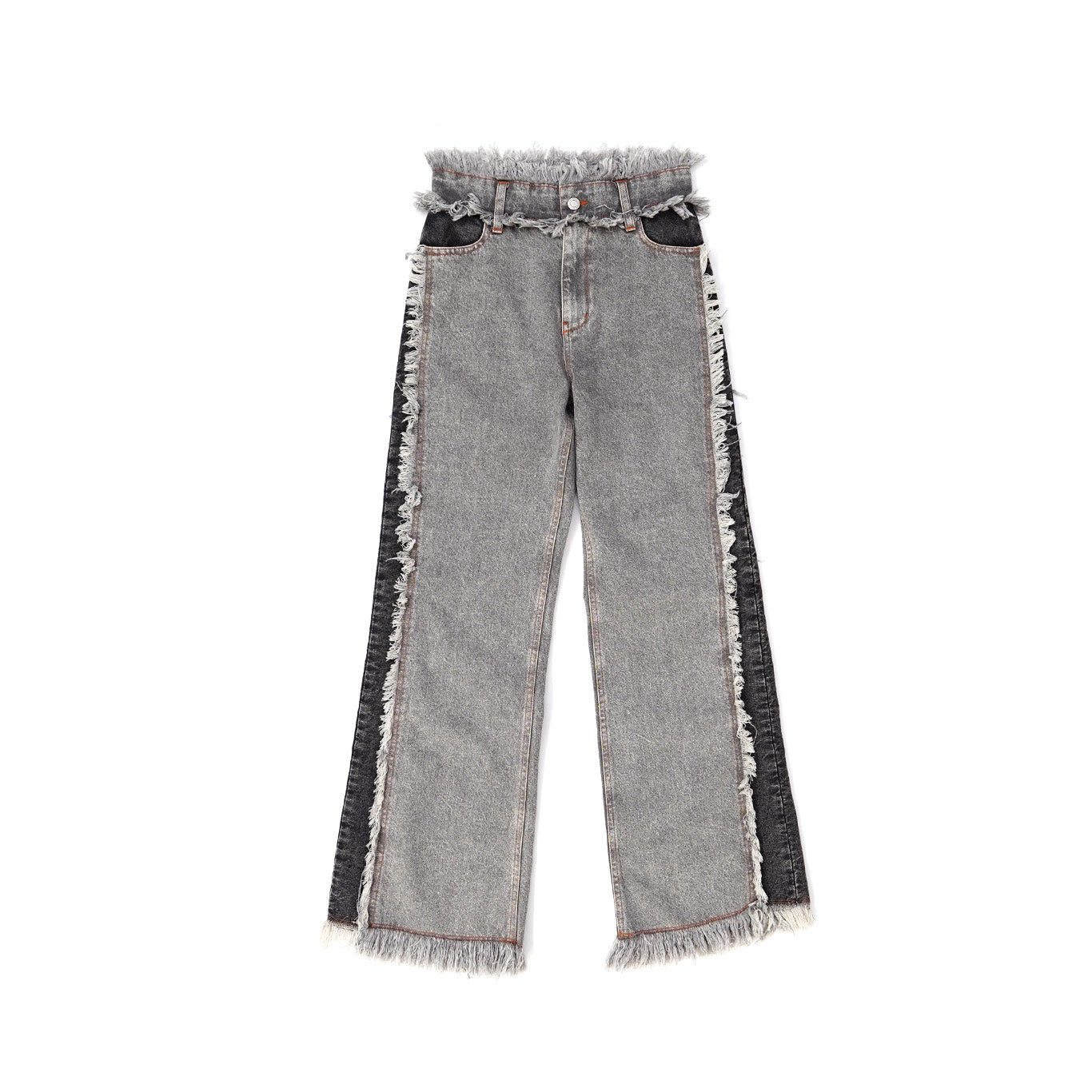 Fringe Contrast Denim